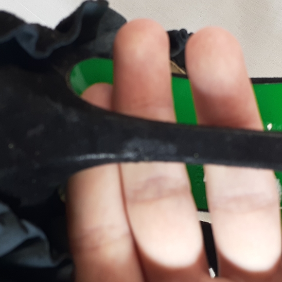 Donald J pliner black suede leather mule heels size 10 - Picture 8 of 11